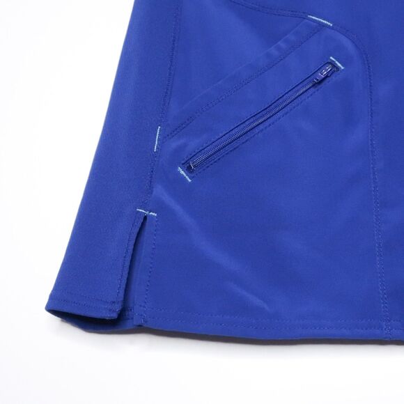 Scrubstar Women's Scrub Top Size‎ Small Blue Short Sleeve Performance V-neck - Picture 7 of 8